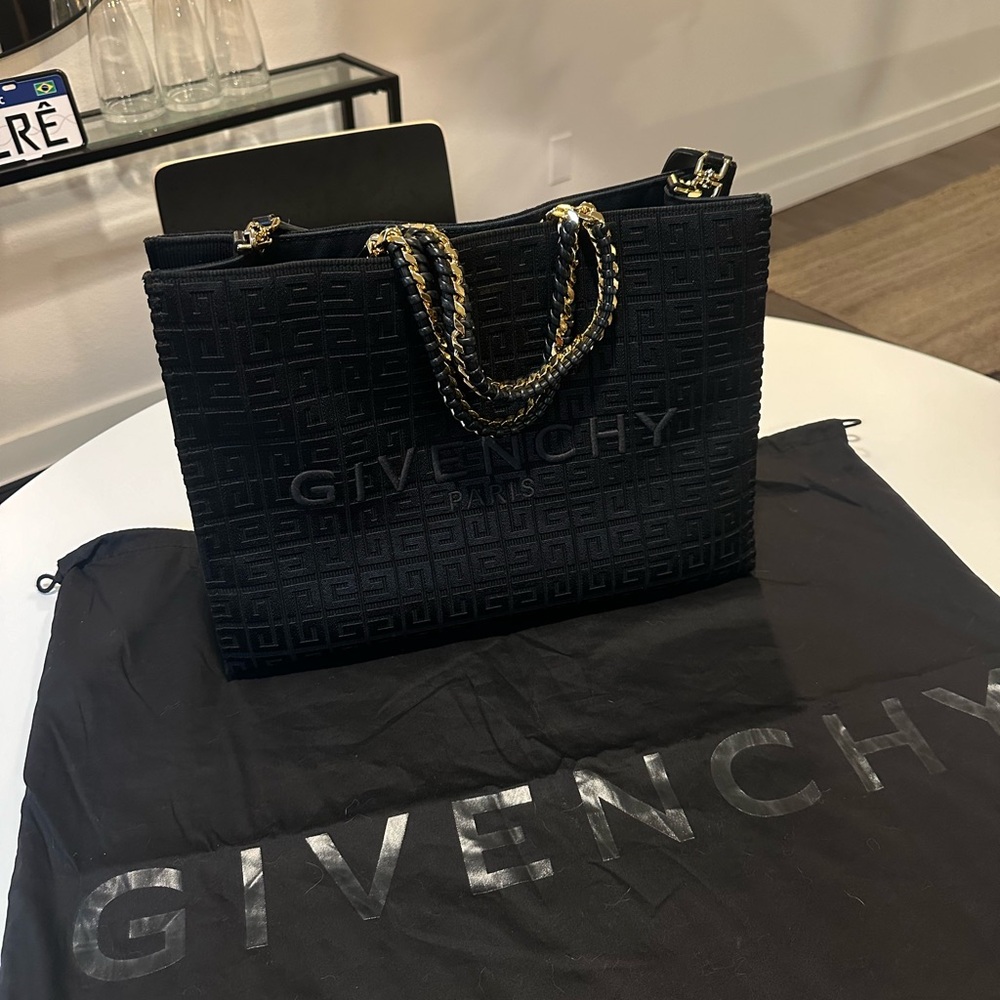 Givenchy Black G-Tote w/ Chain